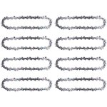 8 pi�ces cha�ne tron�onneuse 4 pouces acier pour scie �lagueuse �lectrique accessoire jardin remplacement ...