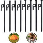 8 pi�ces clous de fixation sol dur, crochets acier sols durs, sardine tente robustes, piquet bordure ...