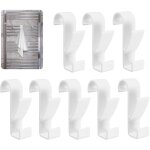 8 pi�ces crochet radiateur seche serviette salle de bain pour tous les radiateurs standards (blanc) - ...