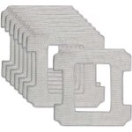 8 pi�ces pour ecovacs winbot w1 pro / w1 / w2 omni / w2 serpill�re rechange kit, microfibre lingette ...