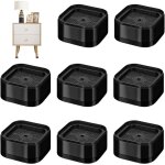 8 pi�ces empilable rehausseur meuble, rehausseur pieds de lit noir, hauteur simple 3, 5 cm, rehausseurs ...