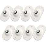 8 pi�ces mini roulettes en plastique, de mini roulettes pivotantes en plastique auto - adh�sives pour ...