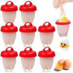 8 pièces oeufs pocheuse silicone, silicone oeuf cooker, antiadhésif pocheuse rapide 8 pièces oeufs pocheuse silicone, silicone oeuf cooker, antiadhésif pocheuse rapide