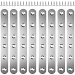 8 pices patte d assemblage metal, 165mmx20 connecteurs plats en acier inoxydable equerre plate inox ...