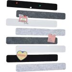 8 pi�ces petit feutre tableau d'affichage auto - adh�sif, petit mur memoboards, bande de barre de tableau ...