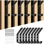 8 pi�ces porte manteau pour panneau acoustique mural, 13 mm wide double pat�res � visser pour chambre, ...