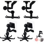 8 pices porte ustensiles cuisine mural rotatifs  360, rangement ustensiles cuisine sans perage, support ...