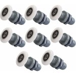 8 pi�ces rouleau roulette roue pour porte de douche, roulette de douche 25mm, roulettes coulissantes ...