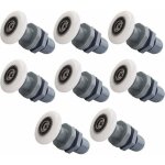 8 pièces rouleau roulette roue pour porte de douche, roulette de douche 25mm, roulettes coulissantes ... 8 pièces rouleau roulette roue pour porte de douche, roulette de douche 25mm, roulettes coulissantes ...
