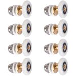 8 pi�ces roulettes douche 25mm, roulette porte coulissante douche roulement pour porte de douche