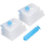 8 pièces sac de compression sous vide avec 1 kit de sac de compression sous vide manuel pour pompe à ... 8 pièces sac de compression sous vide avec 1 kit de sac de compression sous vide manuel pour pompe à ...