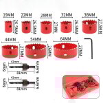 8 pi�ces scie cloche pour le bois circulaires cloche perceuse id�ale pour les planches de bois minces, ...