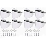 8 pi�ces support de fixation en verre pour �tag�res, cadres et tablettes - connecteur r�glable en alliage ...