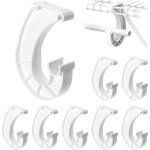 8 pices support de tringle  vtements forme de j lot de supports robustes pour armoires rangement pour ...