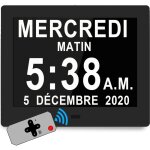 8  pouce lcd horloge num�rique calendrier avec date jour et heure horloge non - abr�g�e auto dimming ...