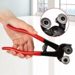 8 pouces mosaque ronde bouche double roue pince ciseaux bricolage outil de coupe