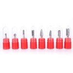 8 ttes de meulage en acier au tungstne, kits de fraises en carbure monobloc, outils polissage rotatifs ...