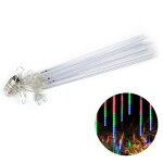 8 tubes led pluie de mtores lumires extrieur chute de pluie goutte glaon dcoration de nol p8