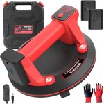 8'' ventouse carrelage avec 2x3000mah batterie, d'un �cran lcd ventouse electrique, d'une fonction de ...