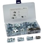 80 pcs car�nage spire vitesse clips pince fixation vis �crous kits, u �crou car�nage printemps carrosserie ...