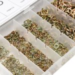 800 pices rondelle  ressort en acier serrure fendue joint lastique attaches accessoires de matriel ...