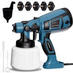 800w pistolet � peinture, hvlp pistolet peinture electrique avec r�servoir 1400ml, pulv�risateurs de ...