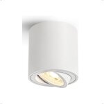 80x85mm aluminium rond spots de plafond dimmable blanc, led spot en saillie orientable, 5w blanc chaud ...