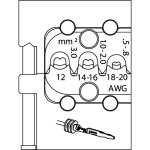 8140 - 20 module d'insert pour contacts � lamelles
