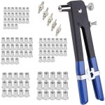 86 pcs pince ecrou a riveter pistolet  crou avec 5 mandrins m3 m4 m5 m6 m8 kit de pince  riveter kit ...