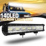 8d 51cm 420w barre lumineuse led , phare de travail rampe led bar et c�blage pour voiture 4x4 camion ...