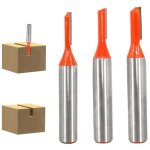 Alovez - 8mm fraise droite defonceuse, 3 pices fraises  dfoncer carbure de tungstne mche de routeur ...
