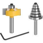 8mm tige fraise de dfonceuse  feuillure routeur bit avec 6 roulements rglables outil de menuiserie ...