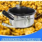8oz �lectrique nostalgia popcorn maker, machine de pop - corn de soir�e anti - scorche avec contr�le ...