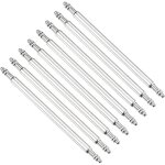 8pcs 1. 5 x 24mm goupilles de barre � ressort de montre, acier inoxydable outil de r�paration de barres ...