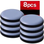 8pcs 50 mm (rond) patins en teflon pour meubles, patins glisseurs pour meubles - planeur patins pour ...