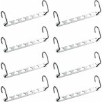 8pcs cintre multiple porte - manteaux, porte cintres gain de place pour dressing, organisateur de cintre ...