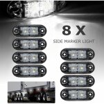 8pcs feux de position lat�raux � led feu de position avant arri�re lampe lat�rale 12v 24v universel pour ...