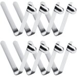 8pcs pinces � ressort, pinces � ressort pour kayak de 8 mm, � ressort � bouton - poussoir en acier inoxydable ...