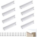 8pcs poign�e cuisine invisible 150mm, poign�e meuble cuisine invisible, poign�e blanche pour meuble id�ales ...