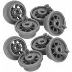 8pcs roulettes lave - vaisselle bosch - set universel complet de roues pour panier inf�rieur - compatible ...