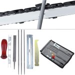 8pcs / set kit daff�tage professionnel complet avec sac de rangment pour scie � cha�ne � essence tron�onneuse ...