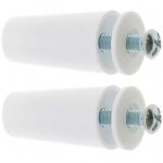 8x but�e d'arr�t de lame finale de volet roulant c�ne �18mm longueur 37mm en pvc avec rondelle et vis ...