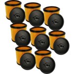 8x filtre pliss compatible avec parkside (lidl) pnts 1400 c1, 1400 b1, 1400 a1, 1400 e2, 1400 d1 aspirateur ...