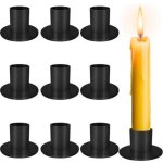 9 pcs bougeoir noir, candle holder, chandelier bougeoir, chandelier noir, porte bougie m�tal moderne, ...