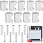 9 pcs boutons cylindriques en mtal pour meubles avec vis, design moderne et lgant, en alliage d'aluminium, ...