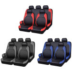 9 pi�ces couvre les si�ges d'auto universal pu en cuir protecteur complet accessoires int�rieurs automobiles ...