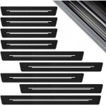 9 pi�ces protection seuil de porte de voiture, fibre de carbone protection porte de voiture auto plinthes, ...