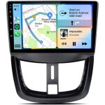 9 pouces carplay 8 c?urs autoradio pour peugeot 207 (2016 - 2015) 4 + 64gb junsun