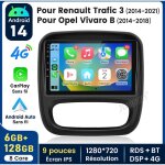 9 pouces carplay autoradio pour renault trafic nissan android 6 + 128g junsun