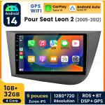 9 pouces carplay autoradio pour seat leon 2005 - 2012 android 1 + 32gb junsun